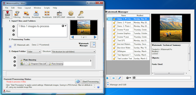 Windows 8 iWatermark Pro for Windows full