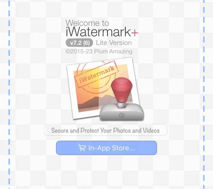 iWatermark+ Lite main page