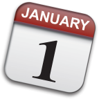 TinyCal icon/logo Mac App. Consists of calendar day set to january 1