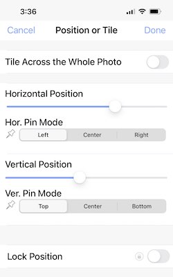 position & tile settings in iwatermark+