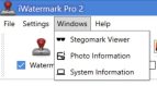 window menu in iwatermark pro 2 for windows