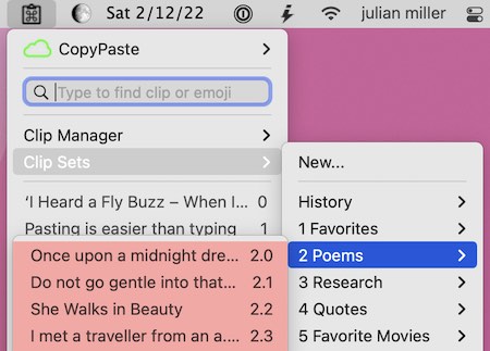 CopyPaste for Mac Manual Page 15 copypaste help